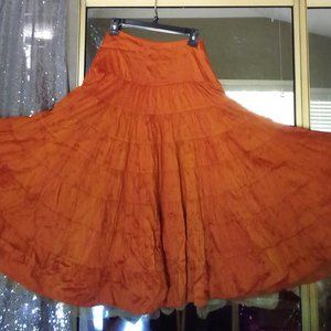 NEW MARRIKA NAKK SILK GYPSY WESTERN CIRCLE SKIRT